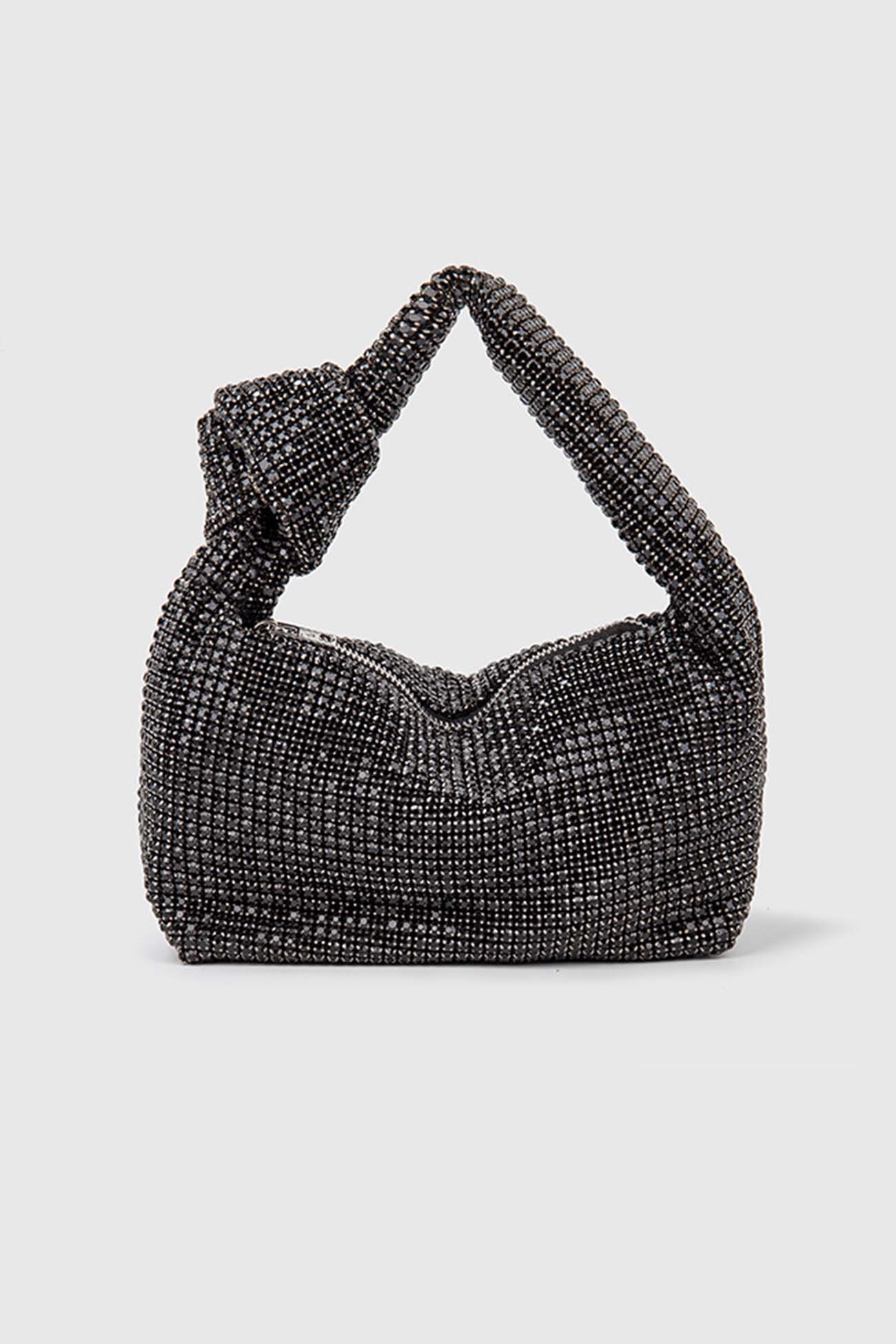 Rhinestone Knotted Handbag