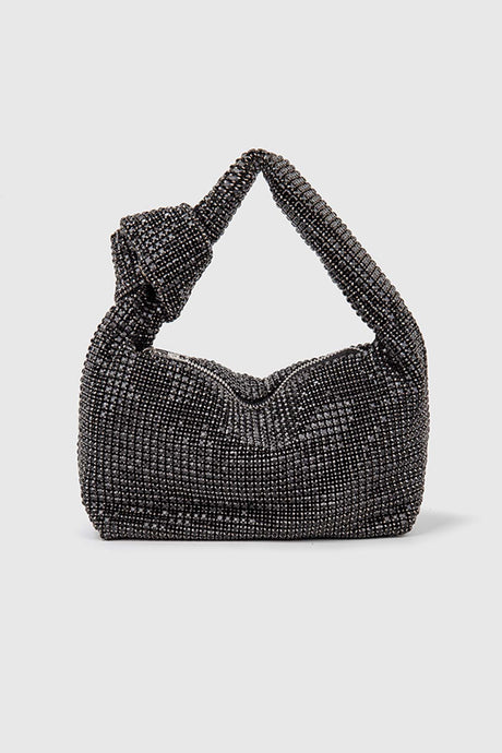 Rhinestone Knotted Handbag