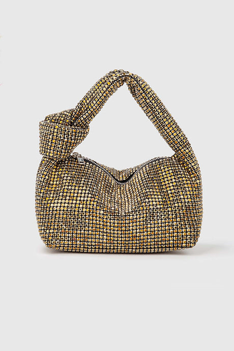Rhinestone Knotted Handbag
