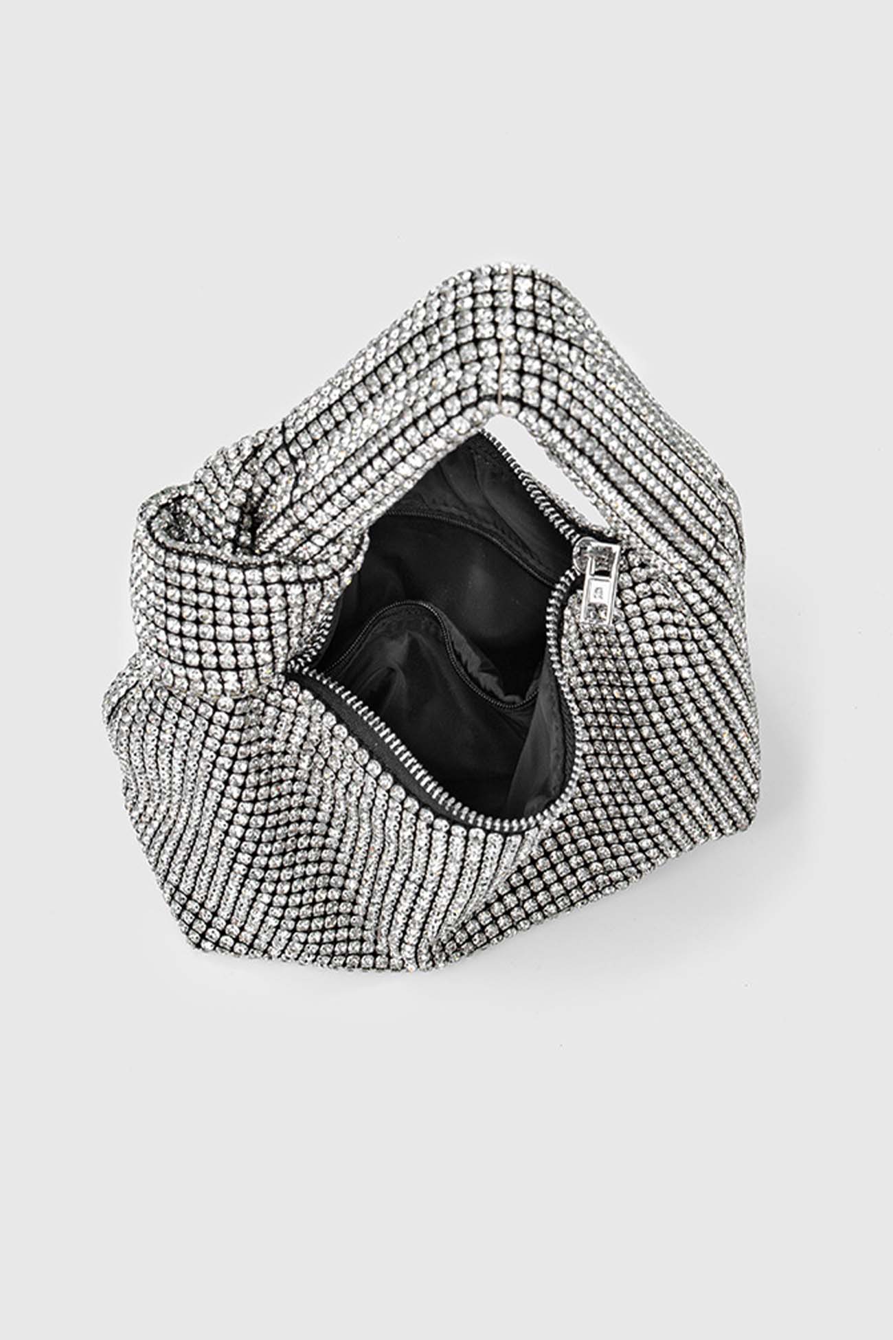 Rhinestone Knotted Handbag