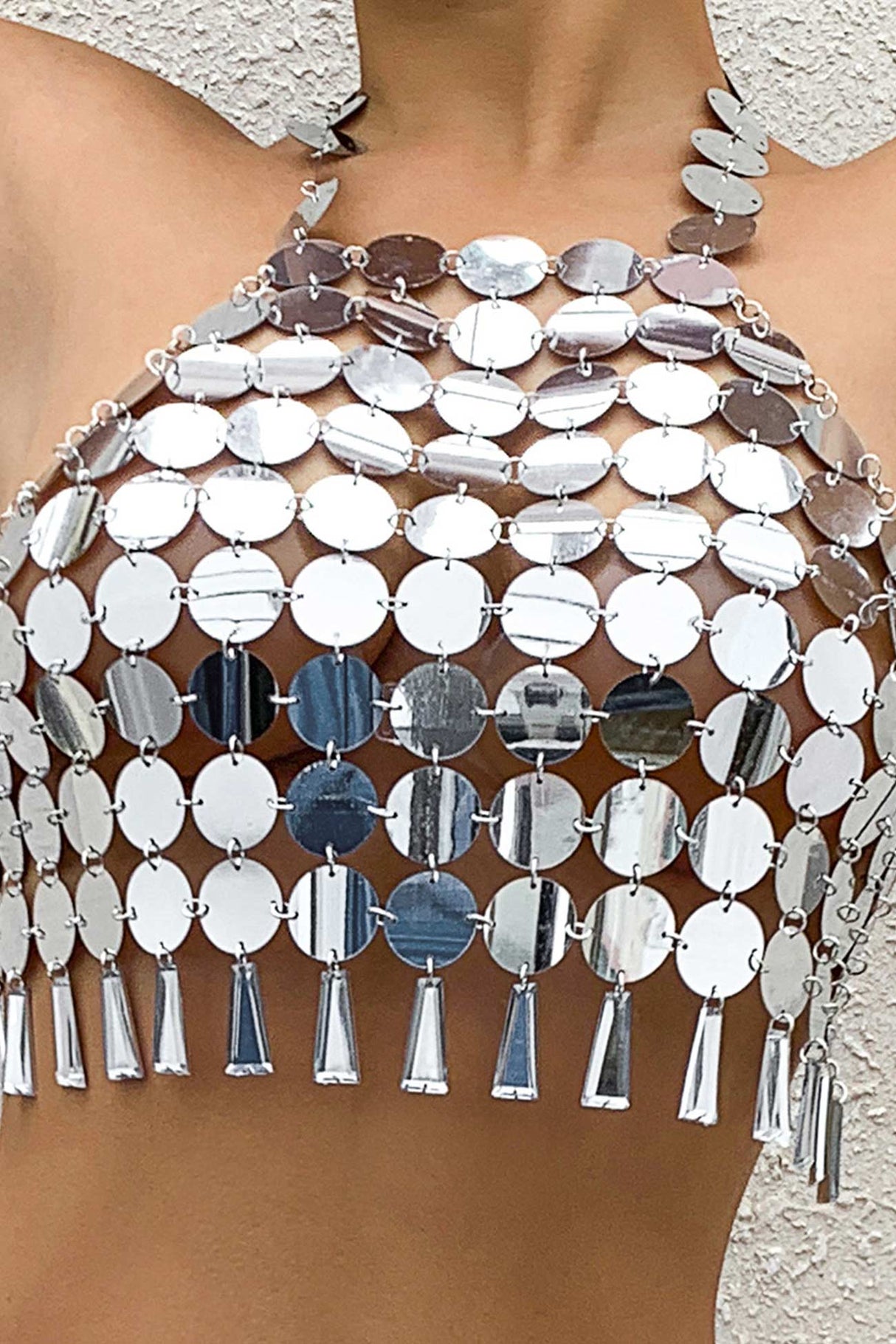 Hand Made Round Sequin Body Chain