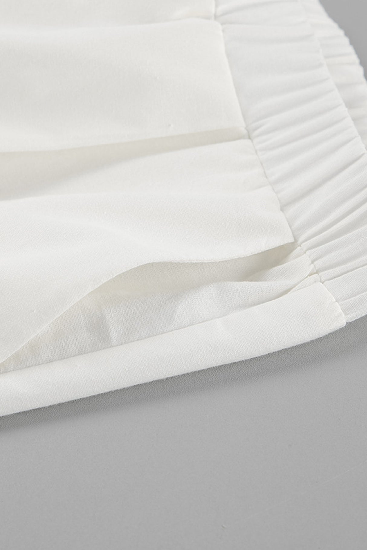 Arolora Ruffle Tie-up Cotton Vest Set