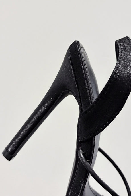 Arolora Satin Corsage Flower High Heels