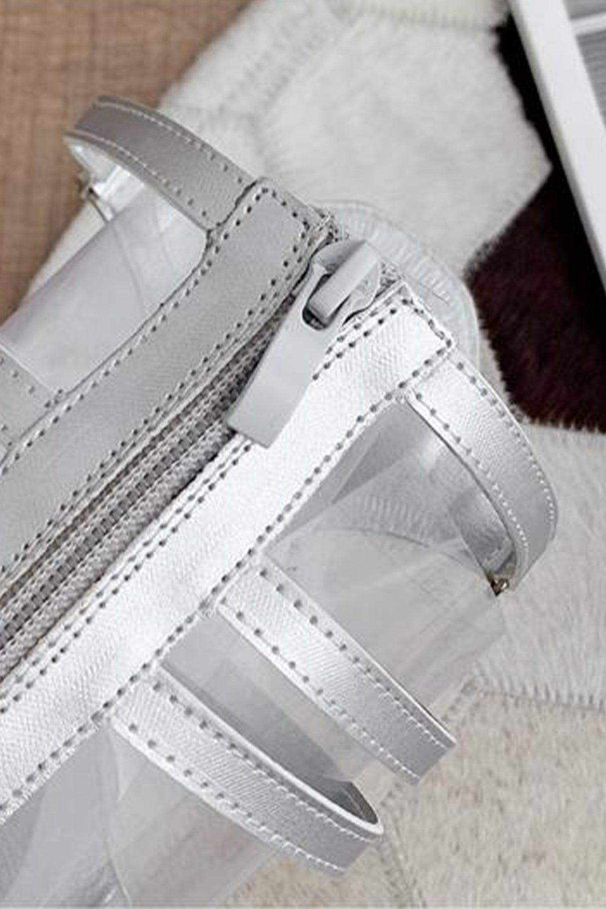 Rivet Zipper Gladiator Sandals