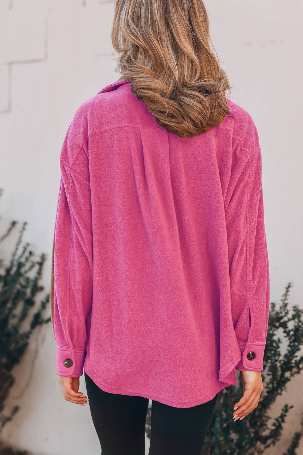 Single-breasted With Pockets Shacket