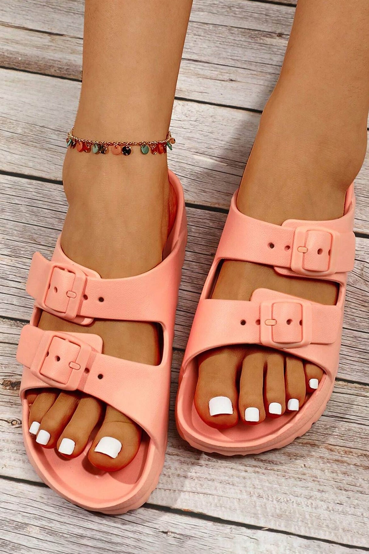 Solid Buckle EVA Sandals