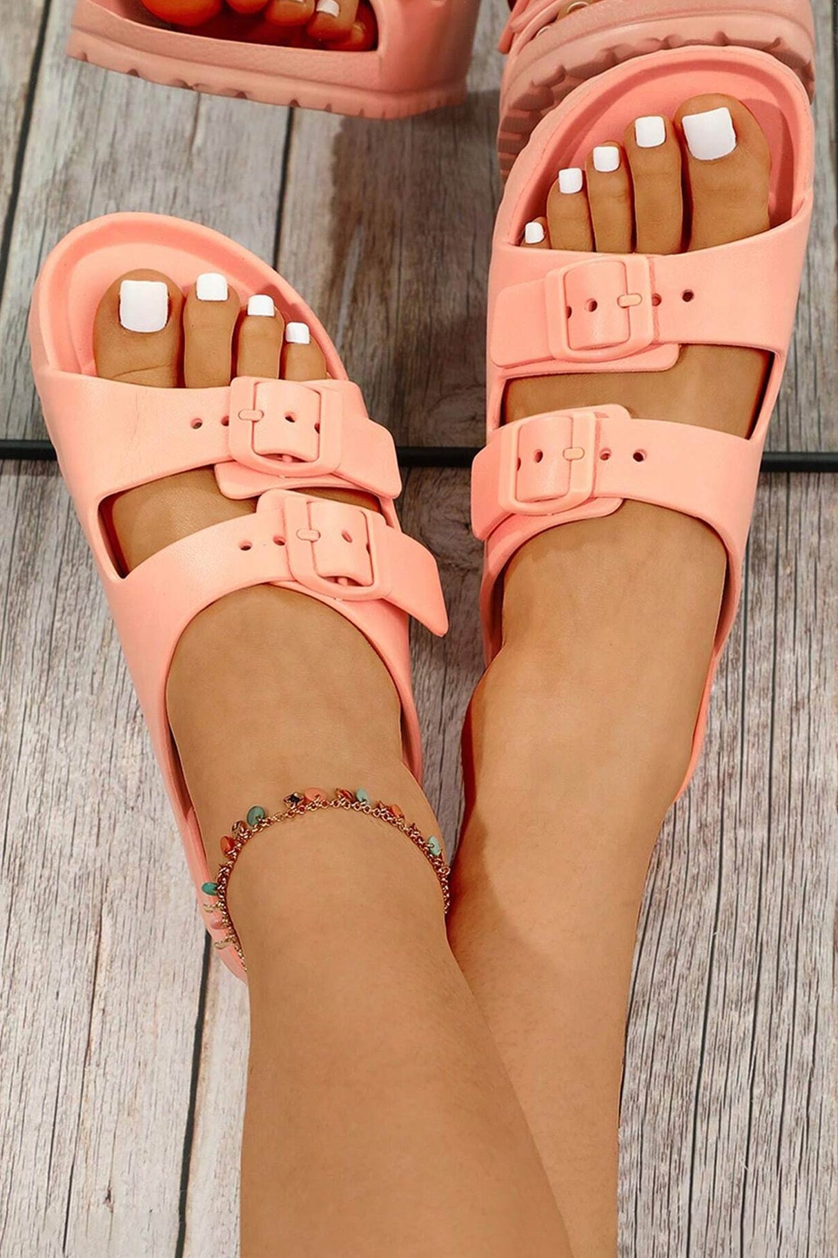 Solid Buckle EVA Sandals