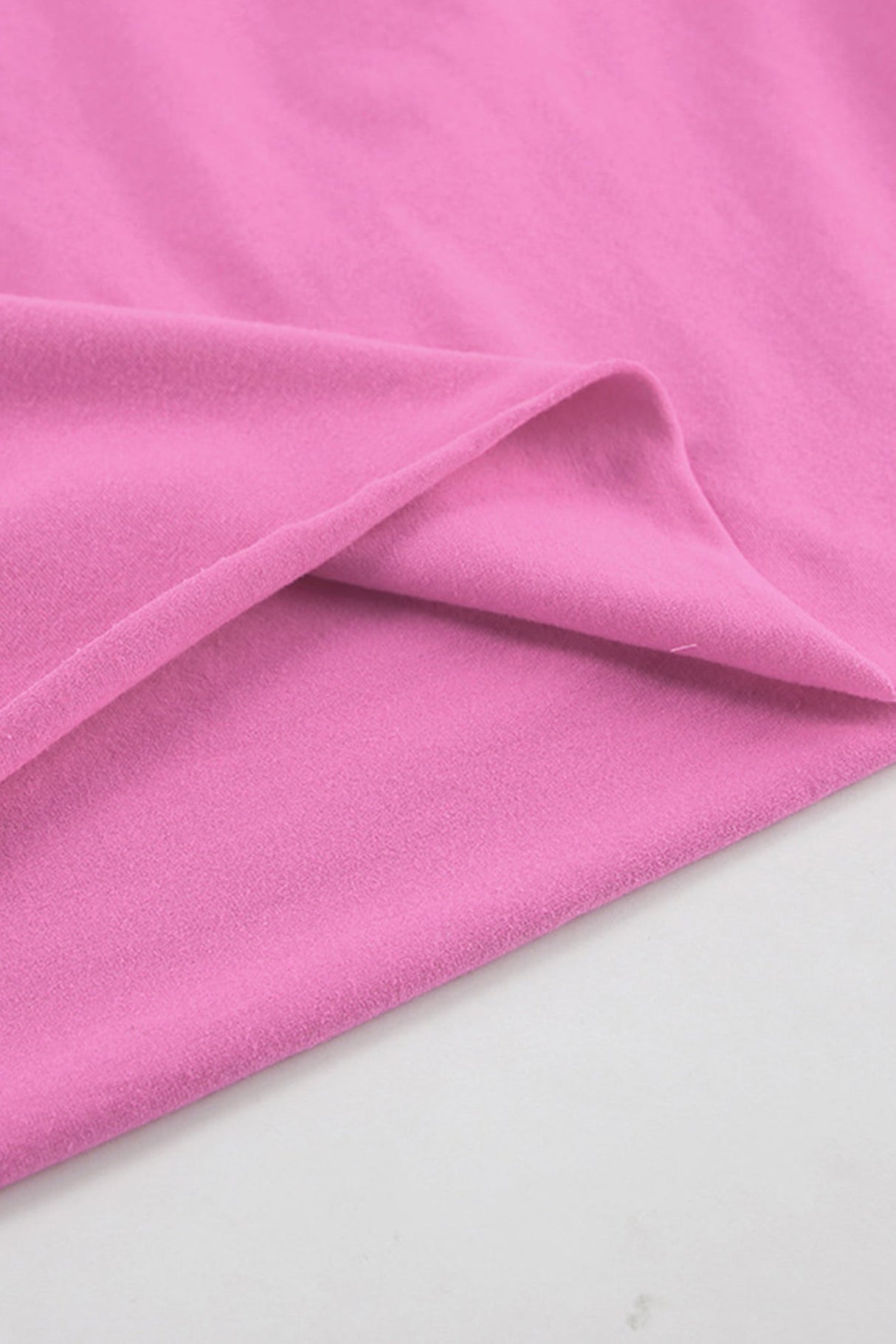 Arolora solid-crew-neck-slit-cotton-sweatshirt