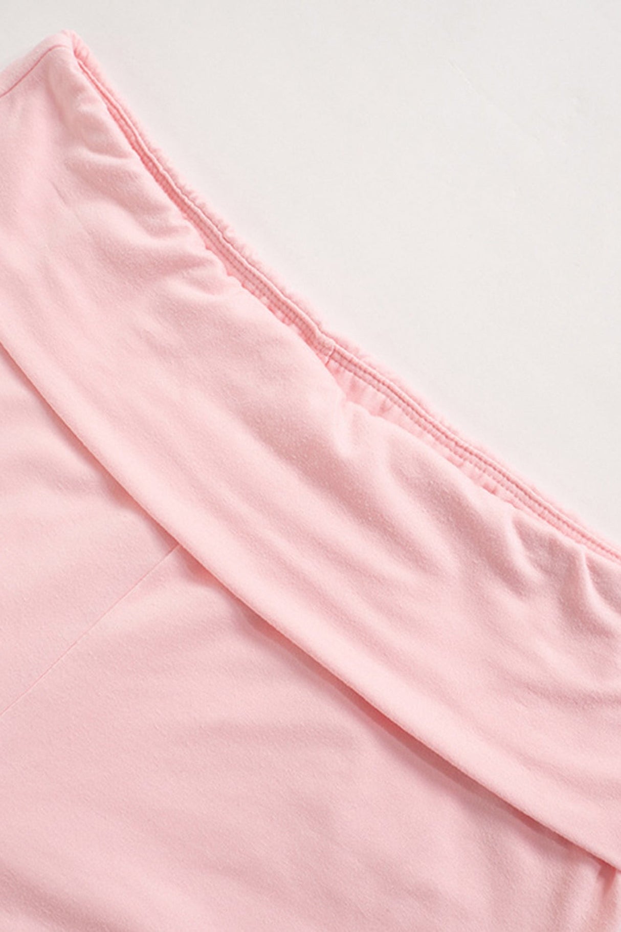 Arolora solid-crop-top-flares-long-pants-set