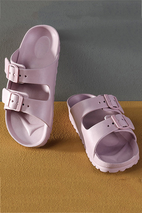 Solid Buckle EVA Sandals