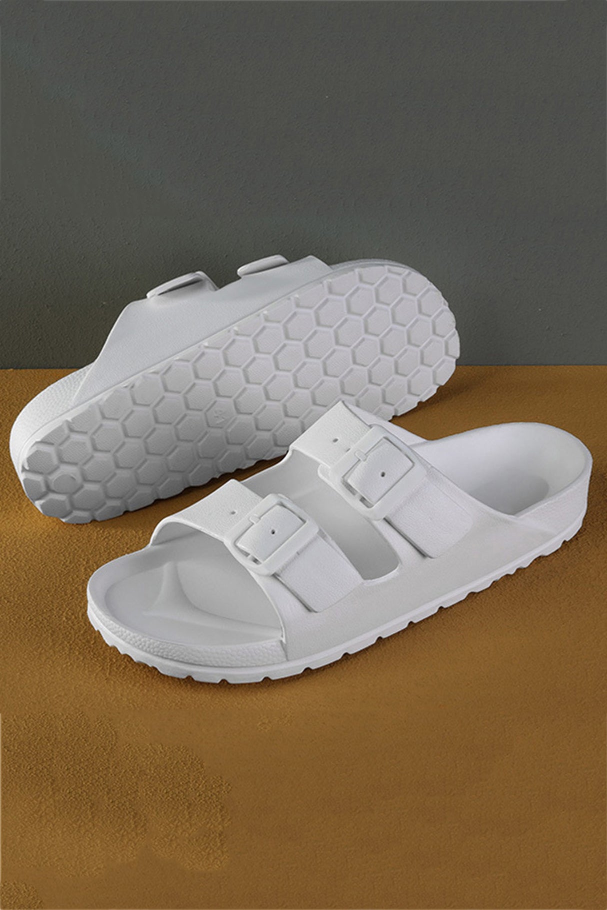 Solid Buckle EVA Sandals