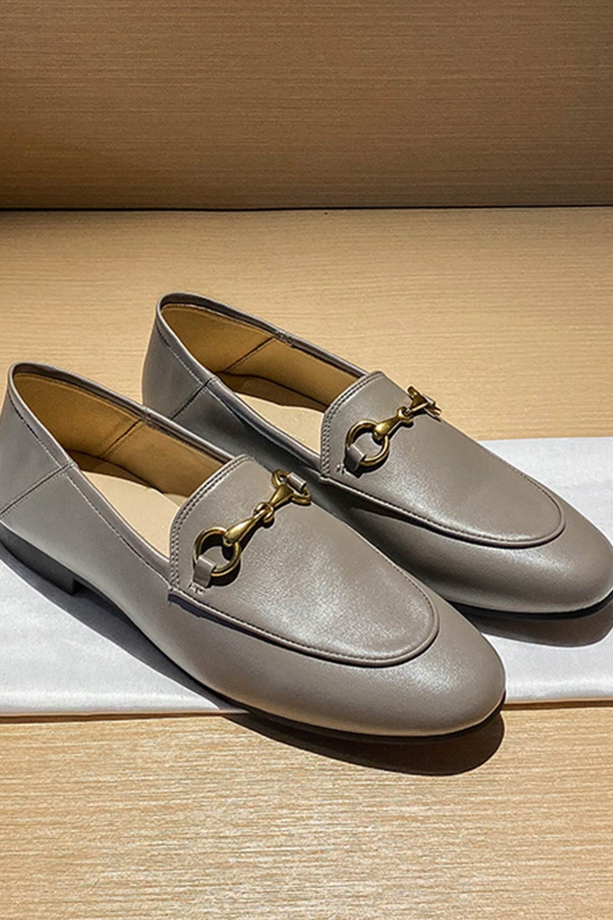 Solid Leather Loafer