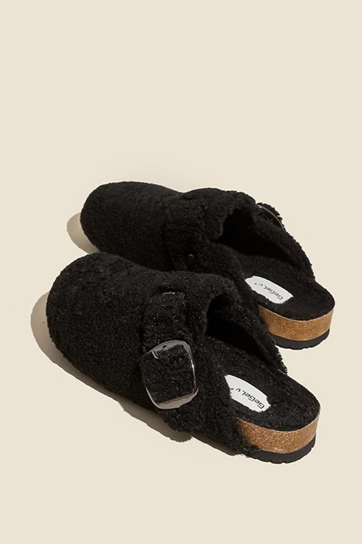 Solid Plush Slip-on Flats