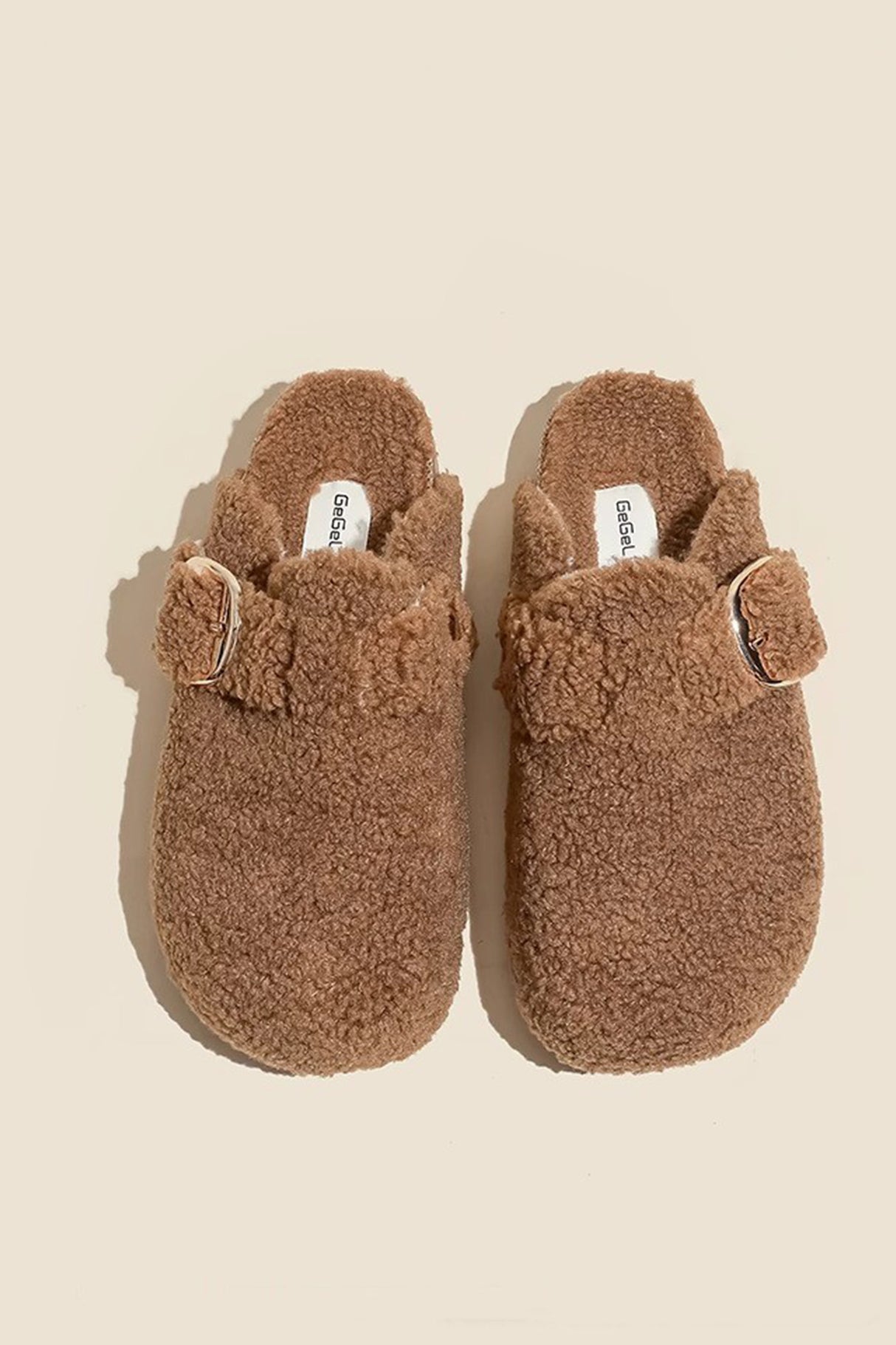 Solid Plush Slip-on Flats