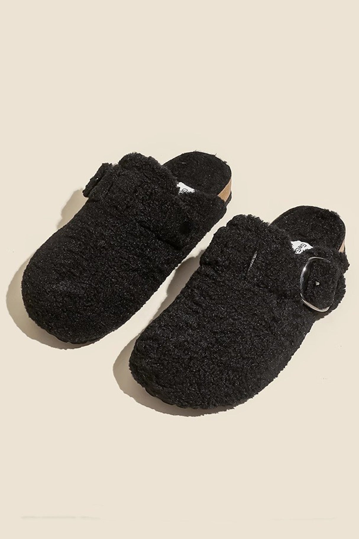 Solid Plush Slip-on Flats