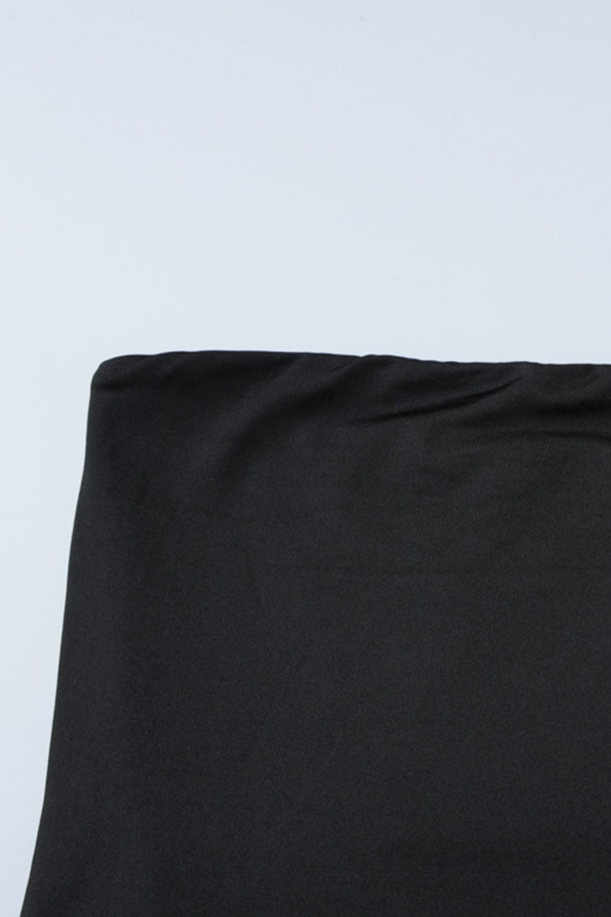 Arolora Solid Tube Top Stacking Flare Pants Set