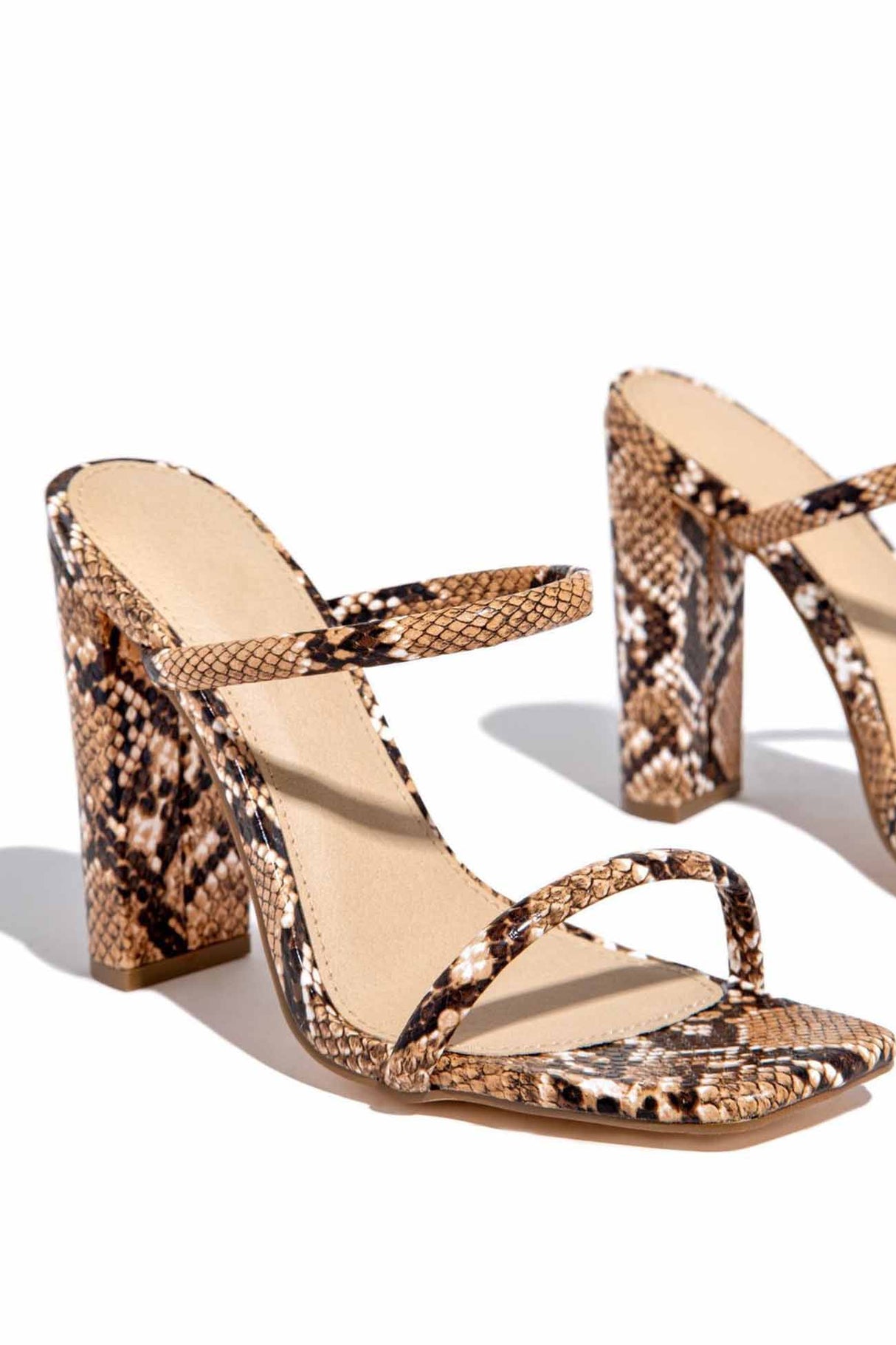 Solid Color Block Heel High Heel Sandals