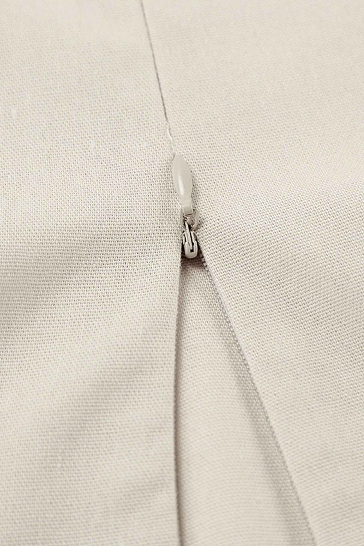 Arolora Spaghetti Straps A-line Cotton Linen Dress