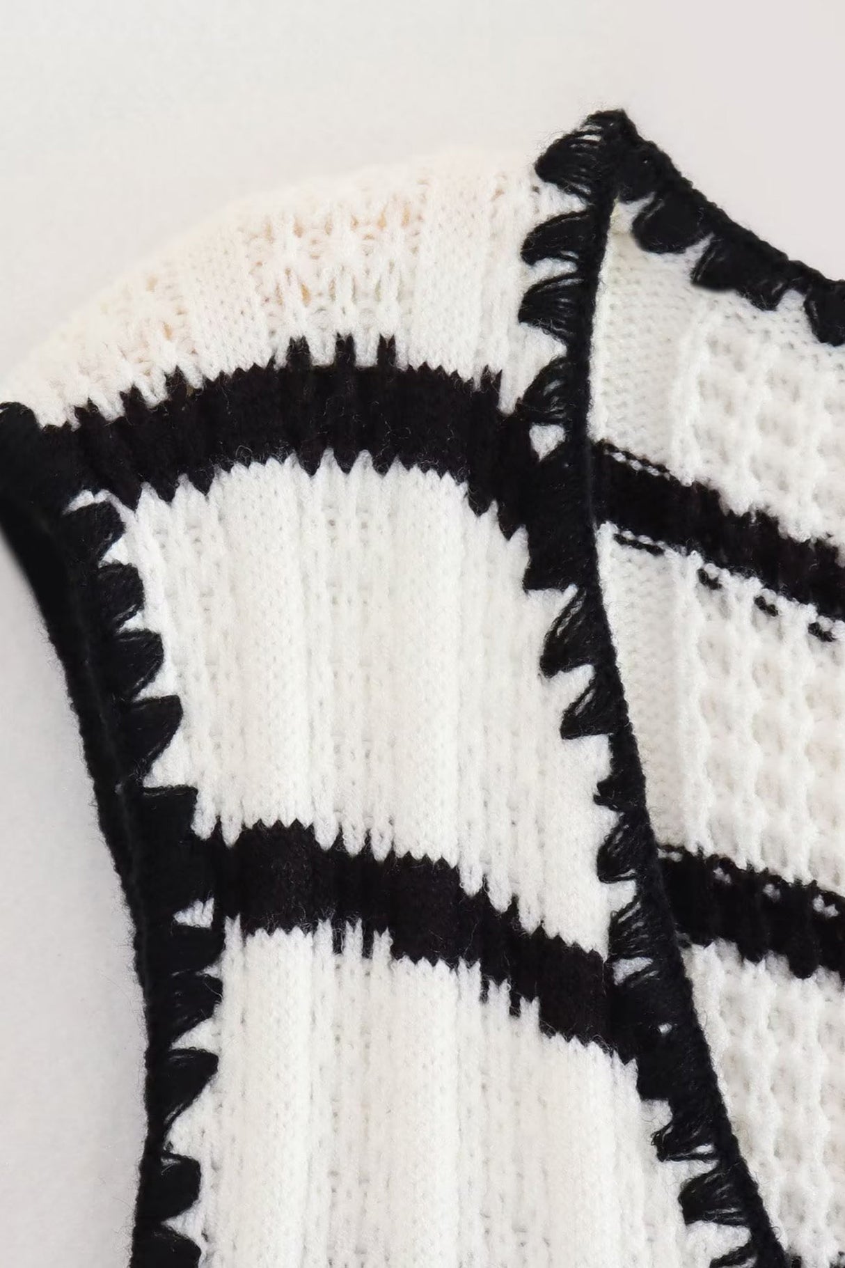 Striped Knit Tie-up Tank Top Pants Suits