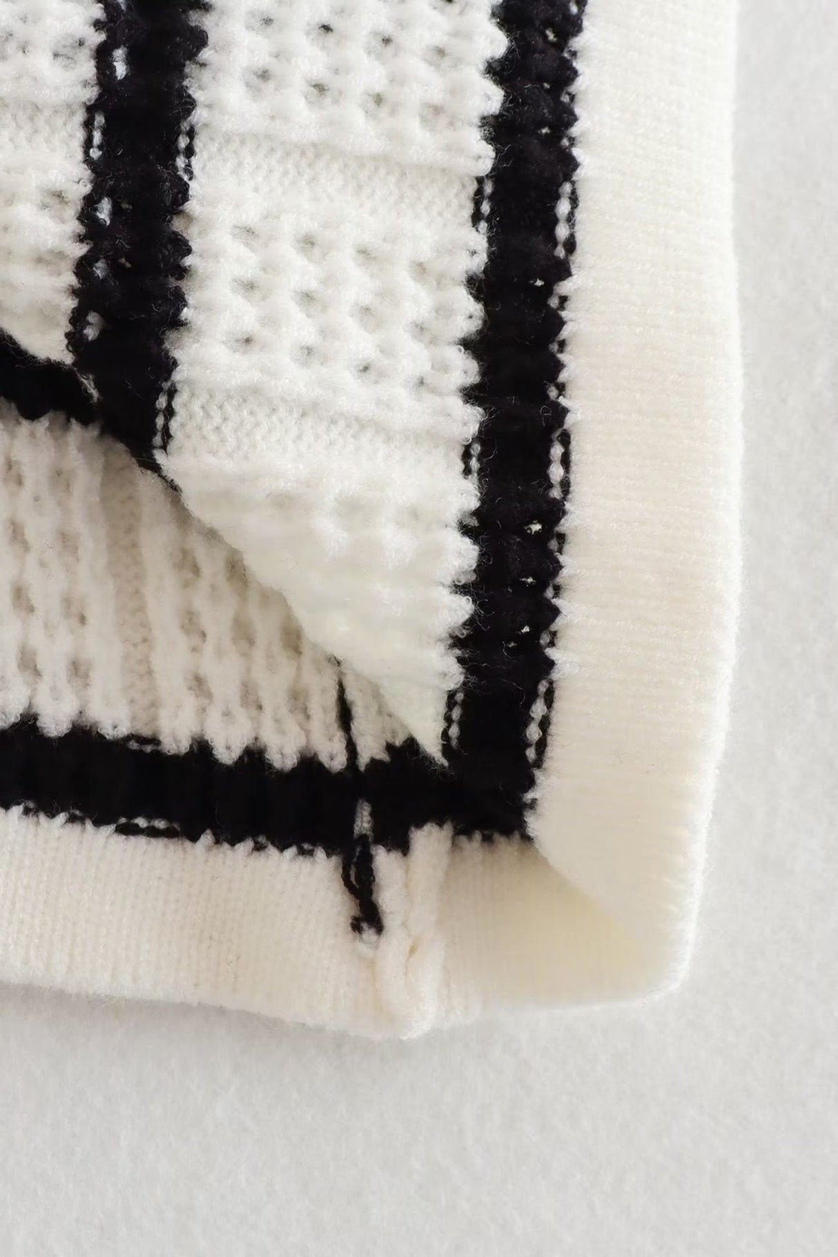 Striped Knit Tie-up Tank Top Pants Suits