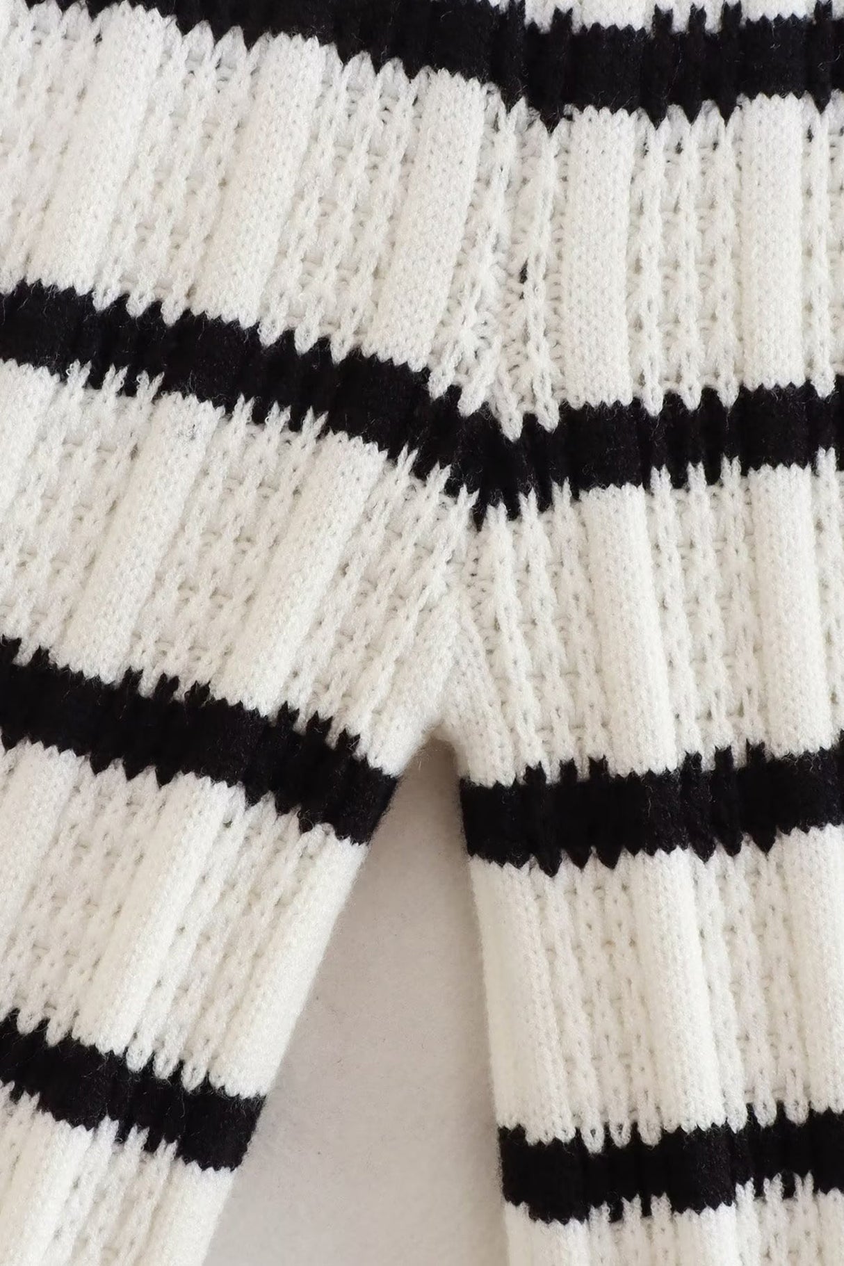 Striped Knit Tie-up Tank Top Pants Suits