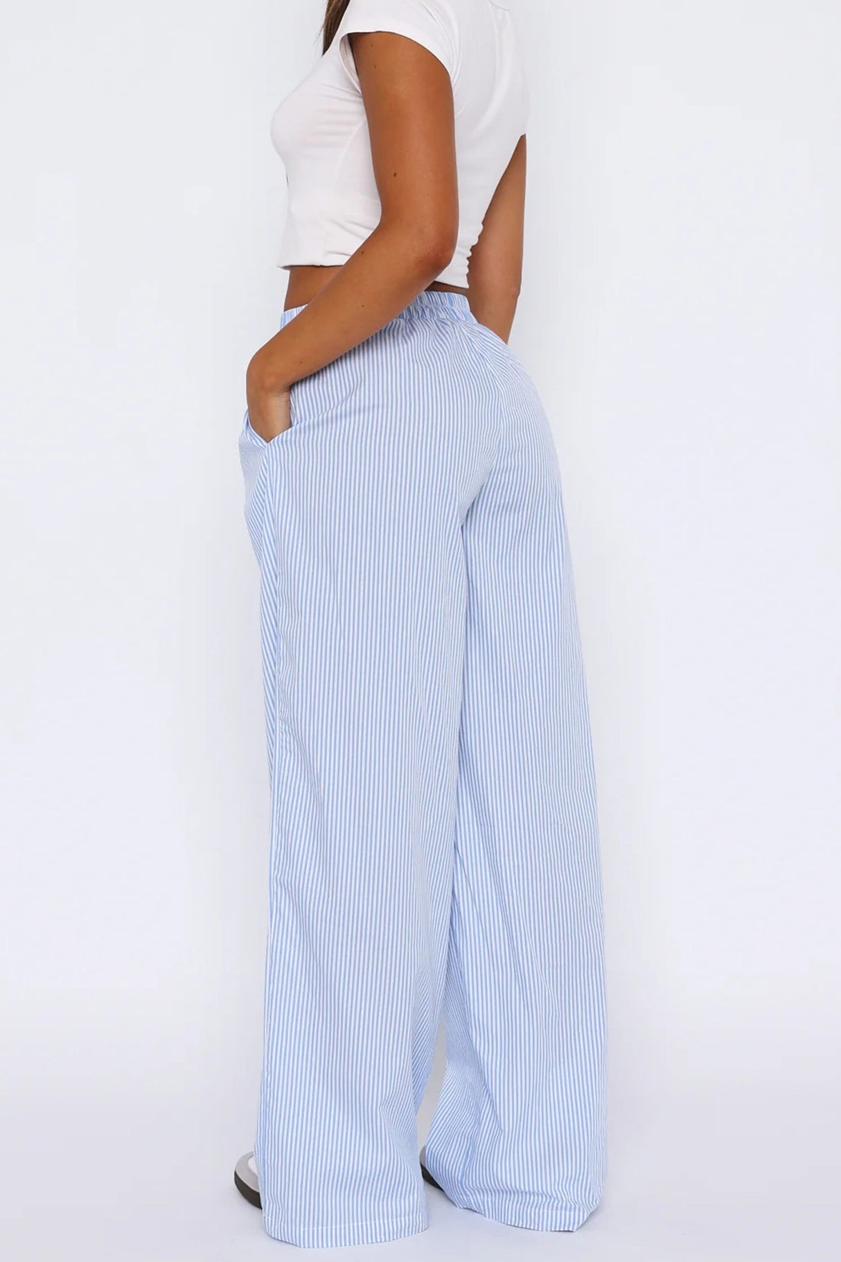 Striped Wide Leg Loose Trousers