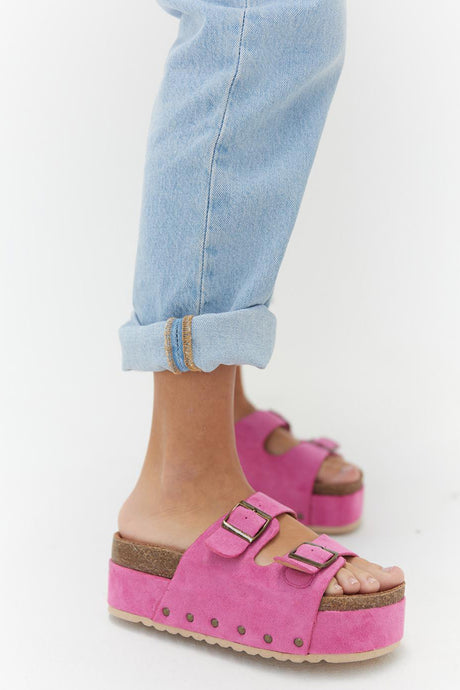 Arolora Suede Platform Sandal