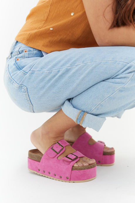 Arolora Suede Platform Sandal