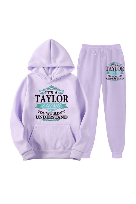 Taylor's Graphic Hoodie Long Pants Suits