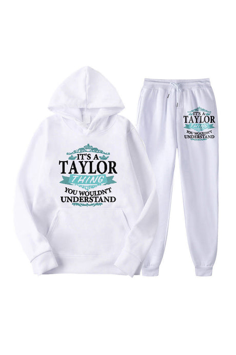 Taylor's Graphic Hoodie Long Pants Suits