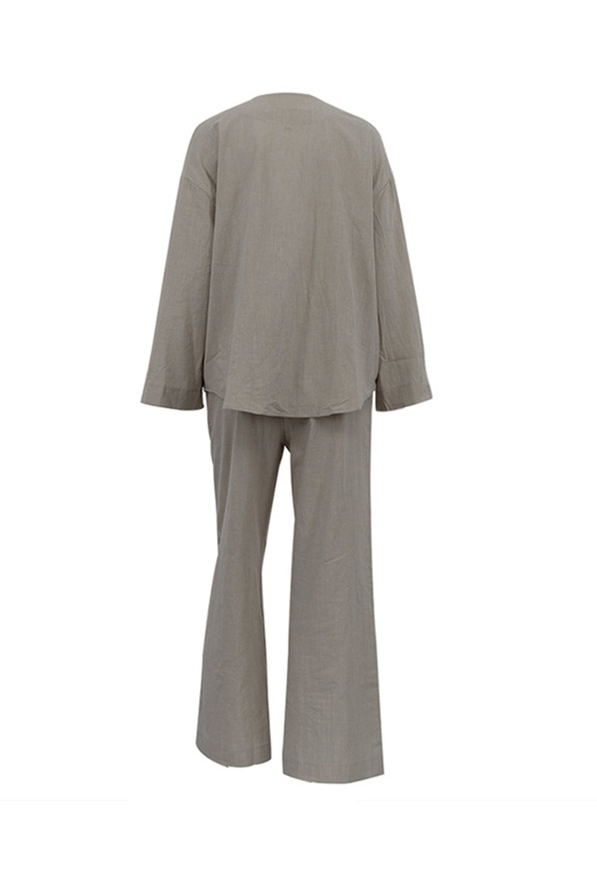 Arolora tie-front-long-sleeve-shirt-cotton-suits