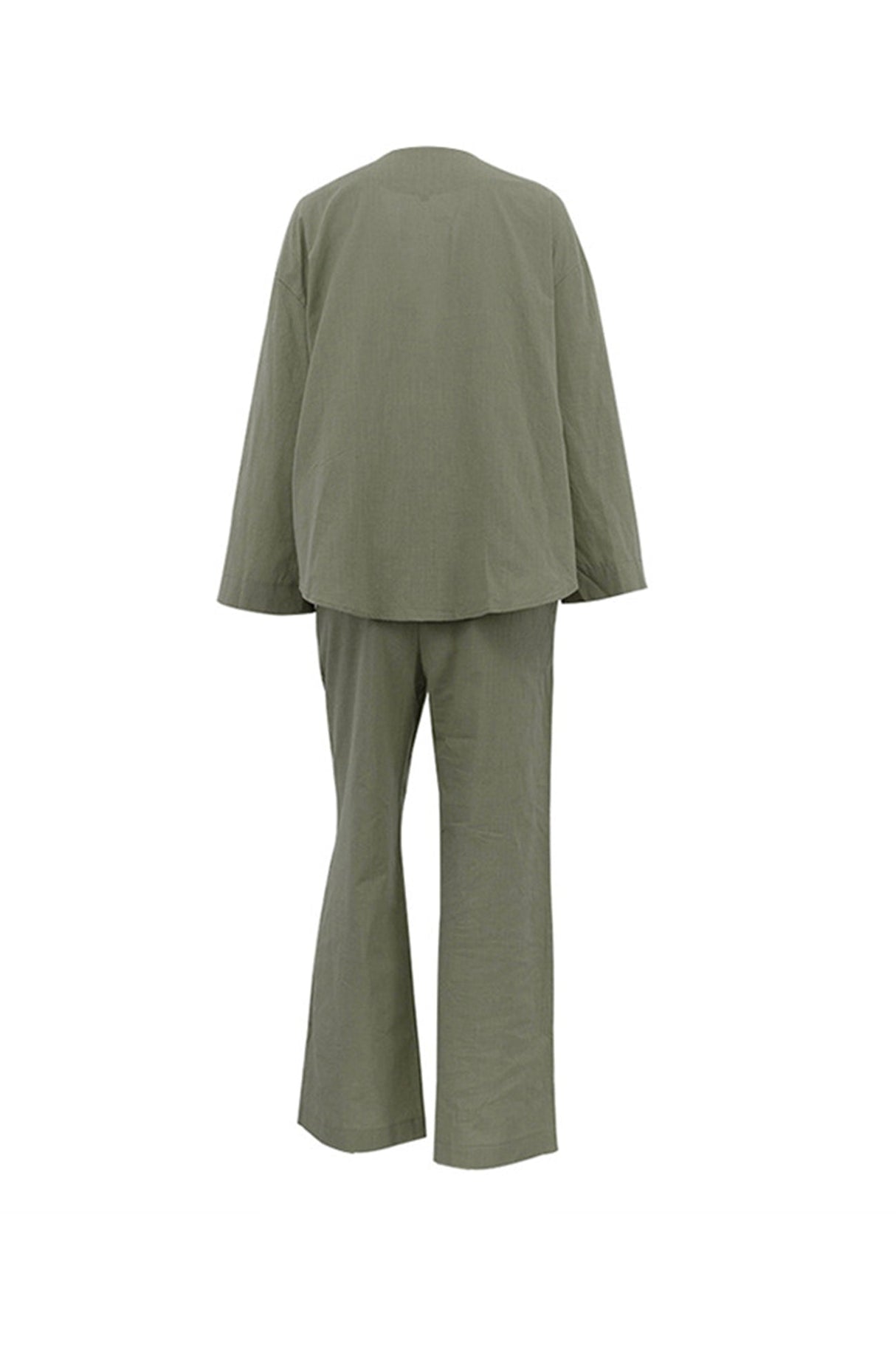 Arolora tie-front-long-sleeve-shirt-cotton-suits