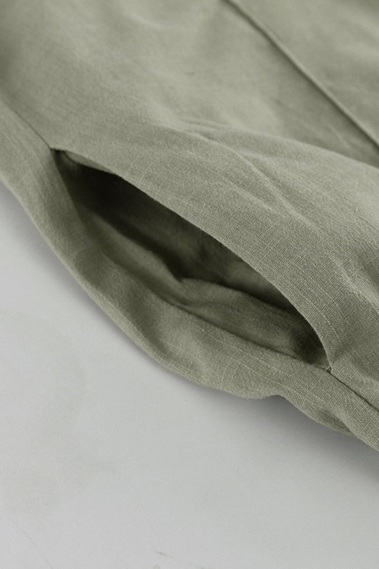 Arolora tie-front-long-sleeve-shirt-cotton-suits