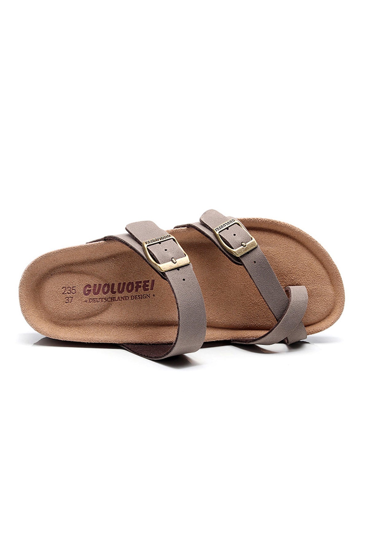 Arolora Toe Ring Criss Cross Buckles Thong Sandals