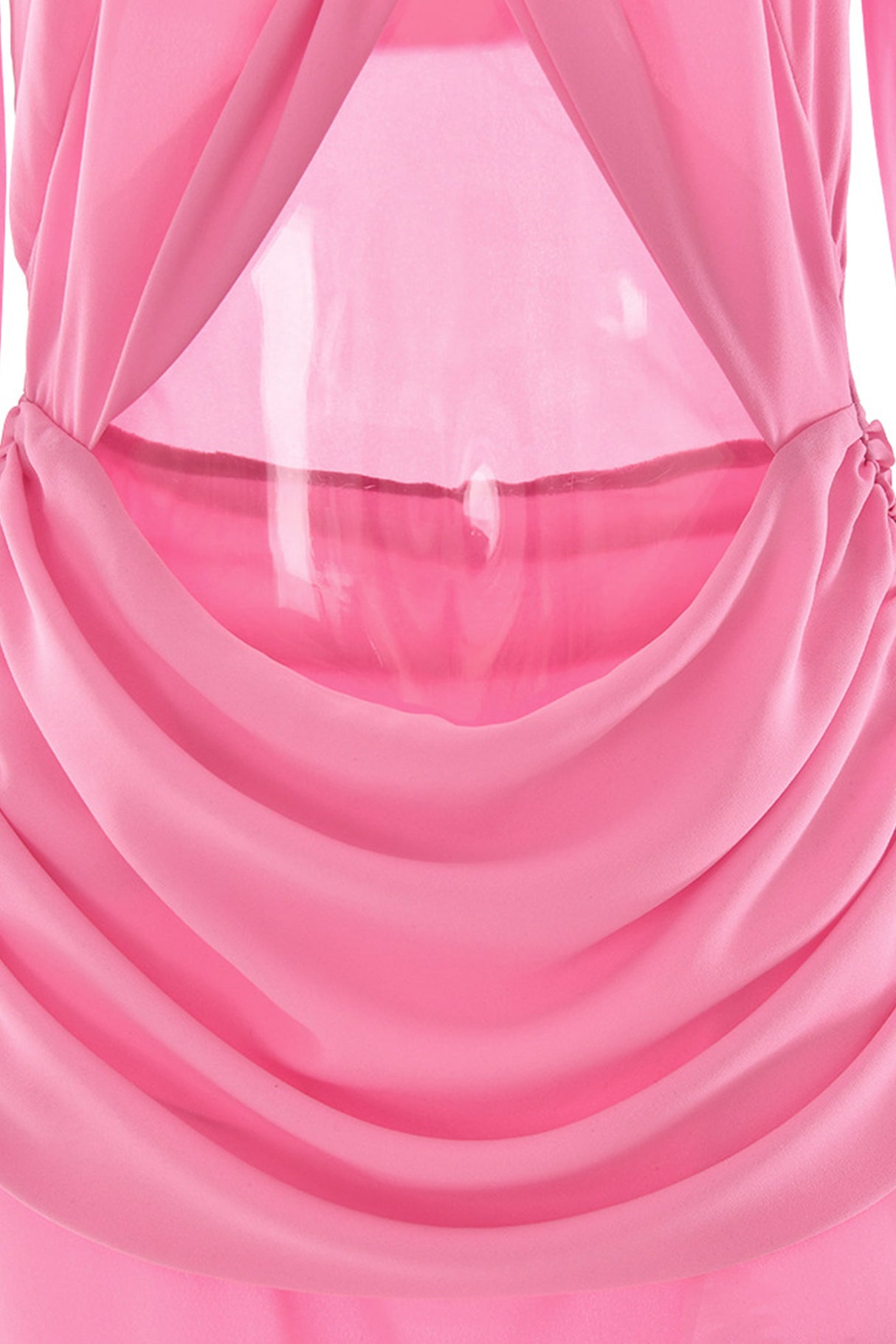 Arolora Twisted Off-shoulder Cutout Chiffon Maxi Dress