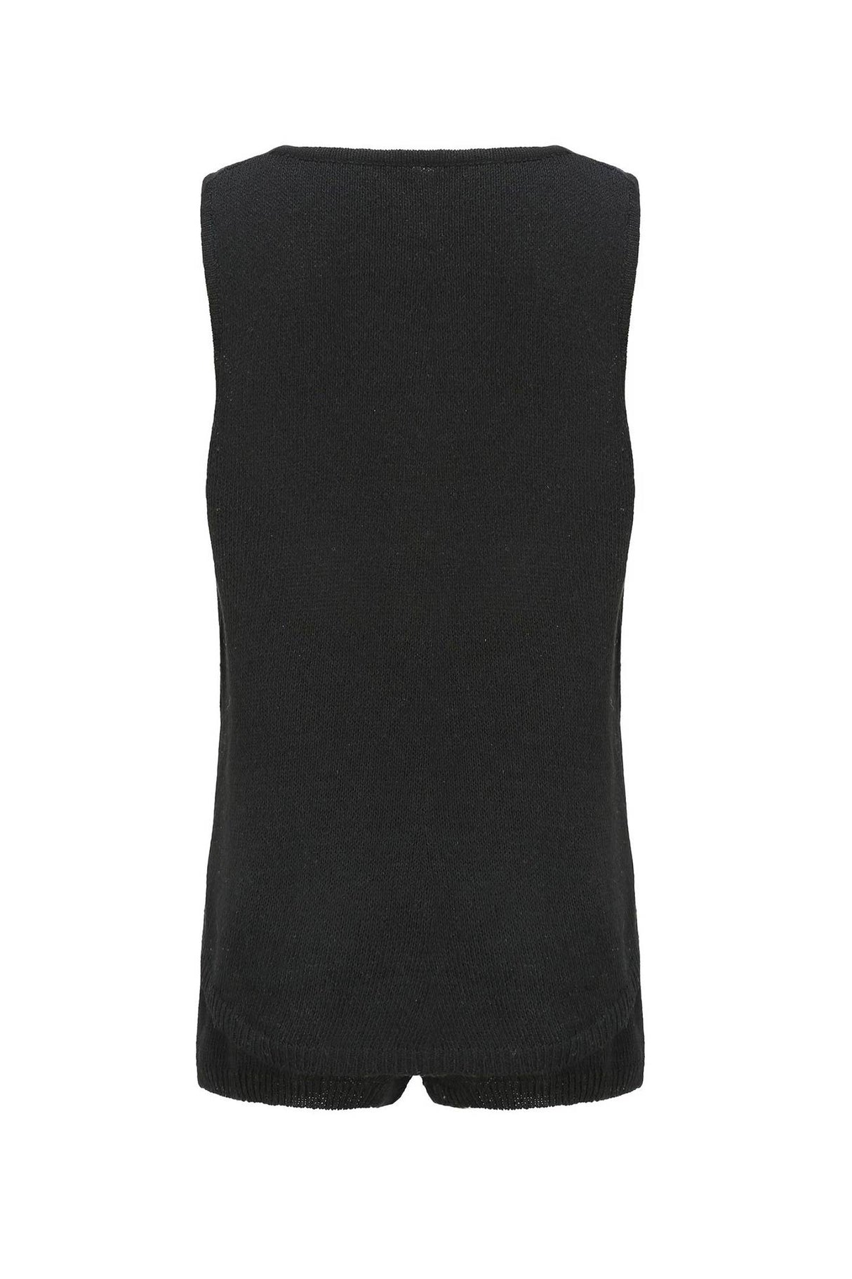 V Neck Knit Tank Top Shorts Suits