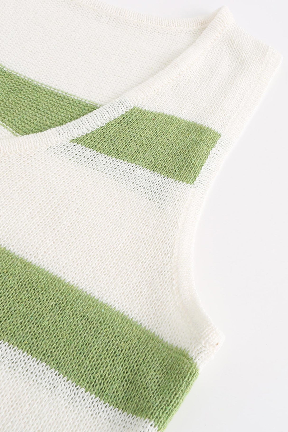 V Neck Knit Tank Top Shorts Suits