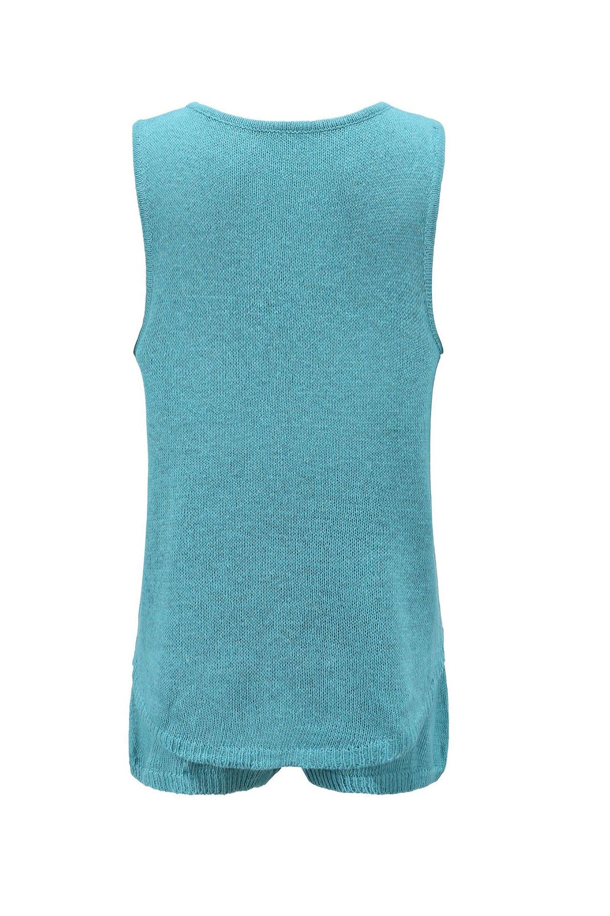 V Neck Knit Tank Top Shorts Suits