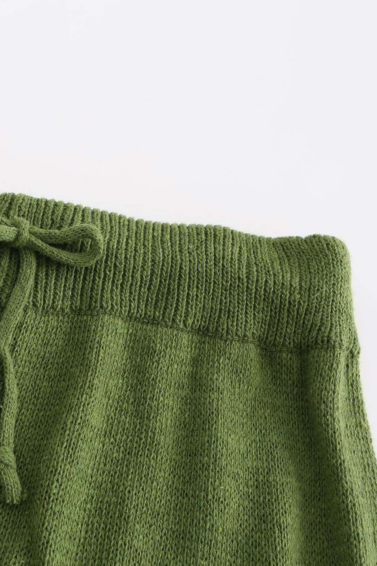 V Neck Knit Tank Top Shorts Suits