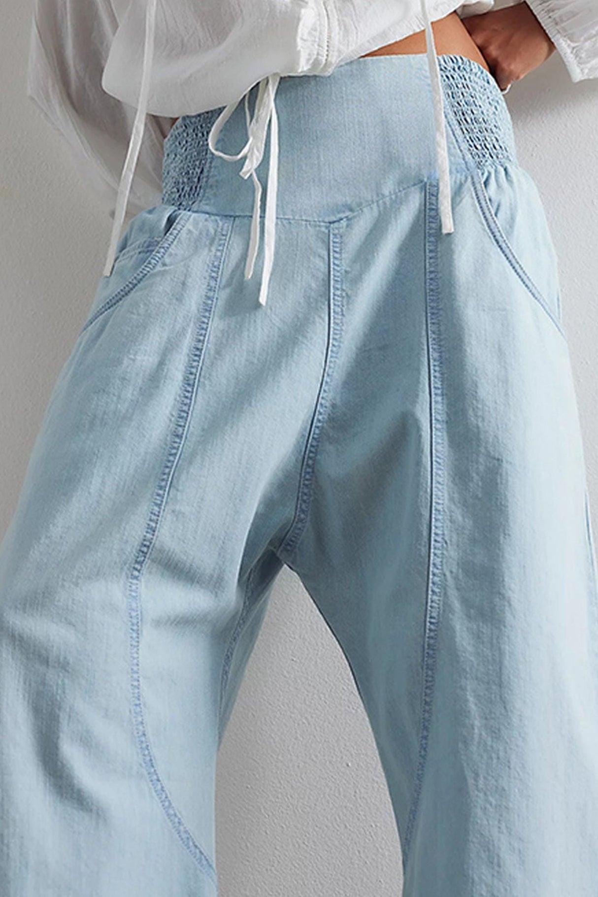 Arolora wash-low-rise-baggy-haren-jeans