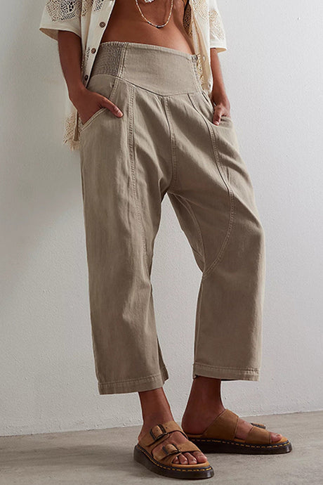 Arolora wash-low-rise-baggy-haren-jeans