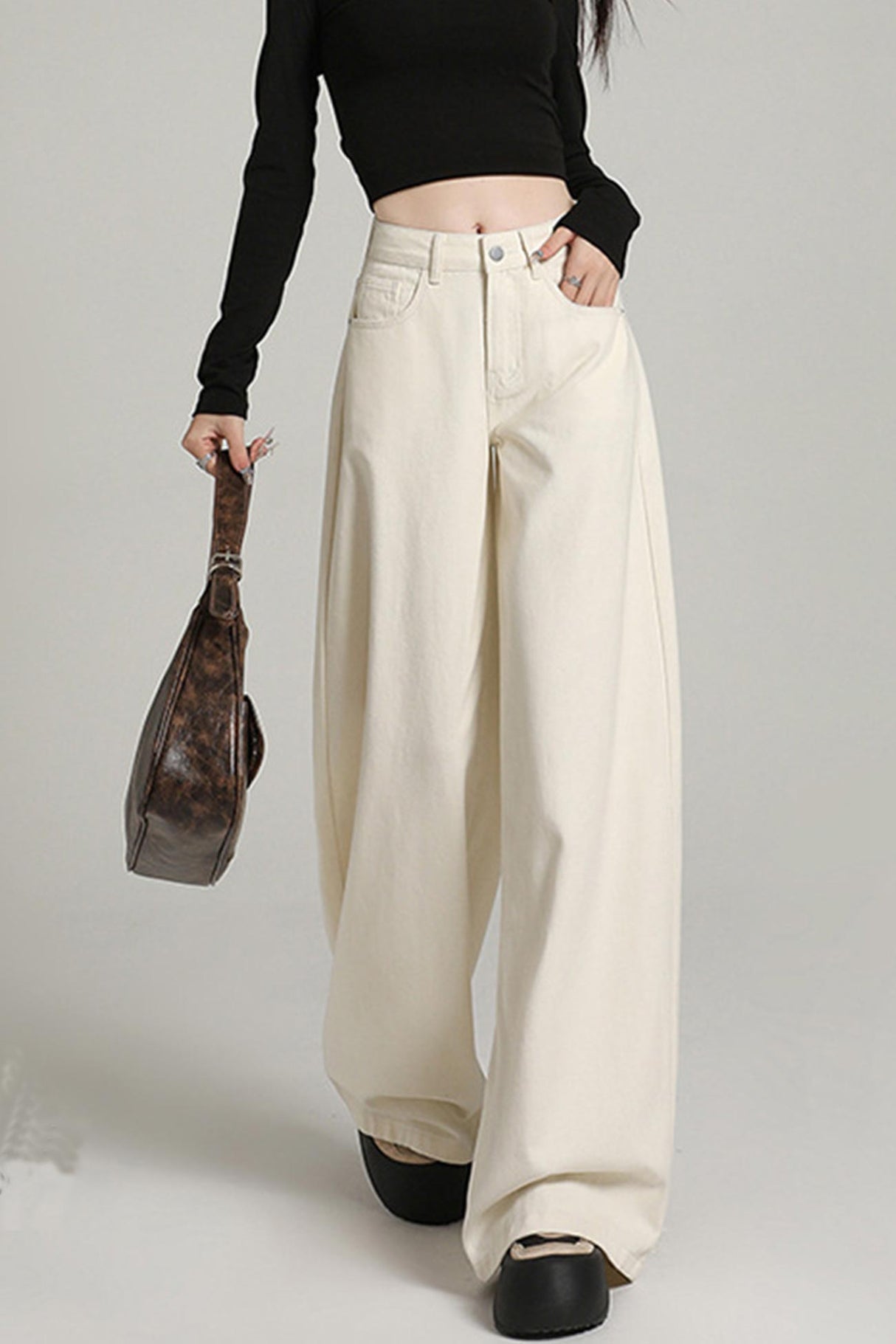 Arolora loose-high-rise-wide-leg-jeans