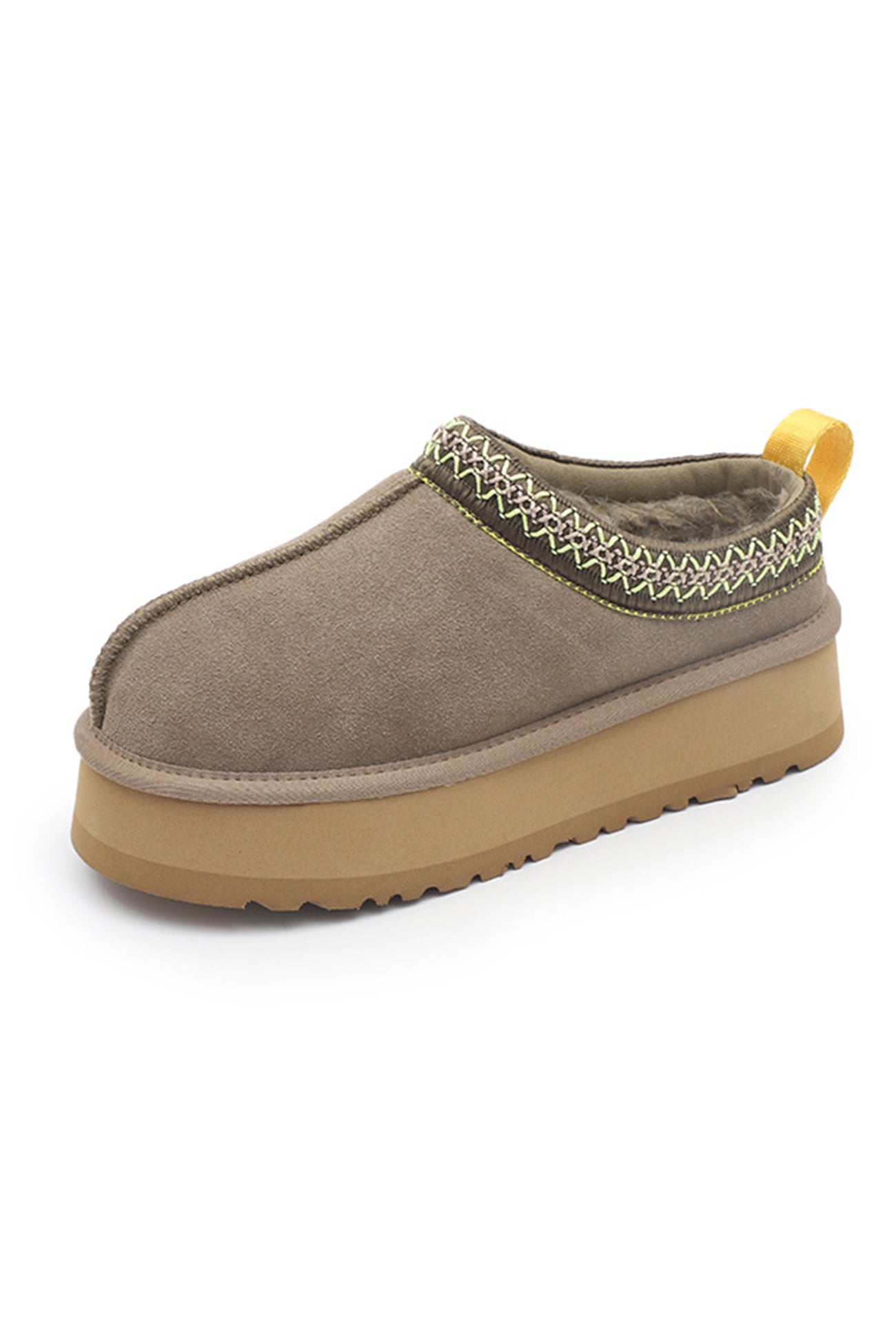 Wool Thick Sole Slip-on Snow Boots