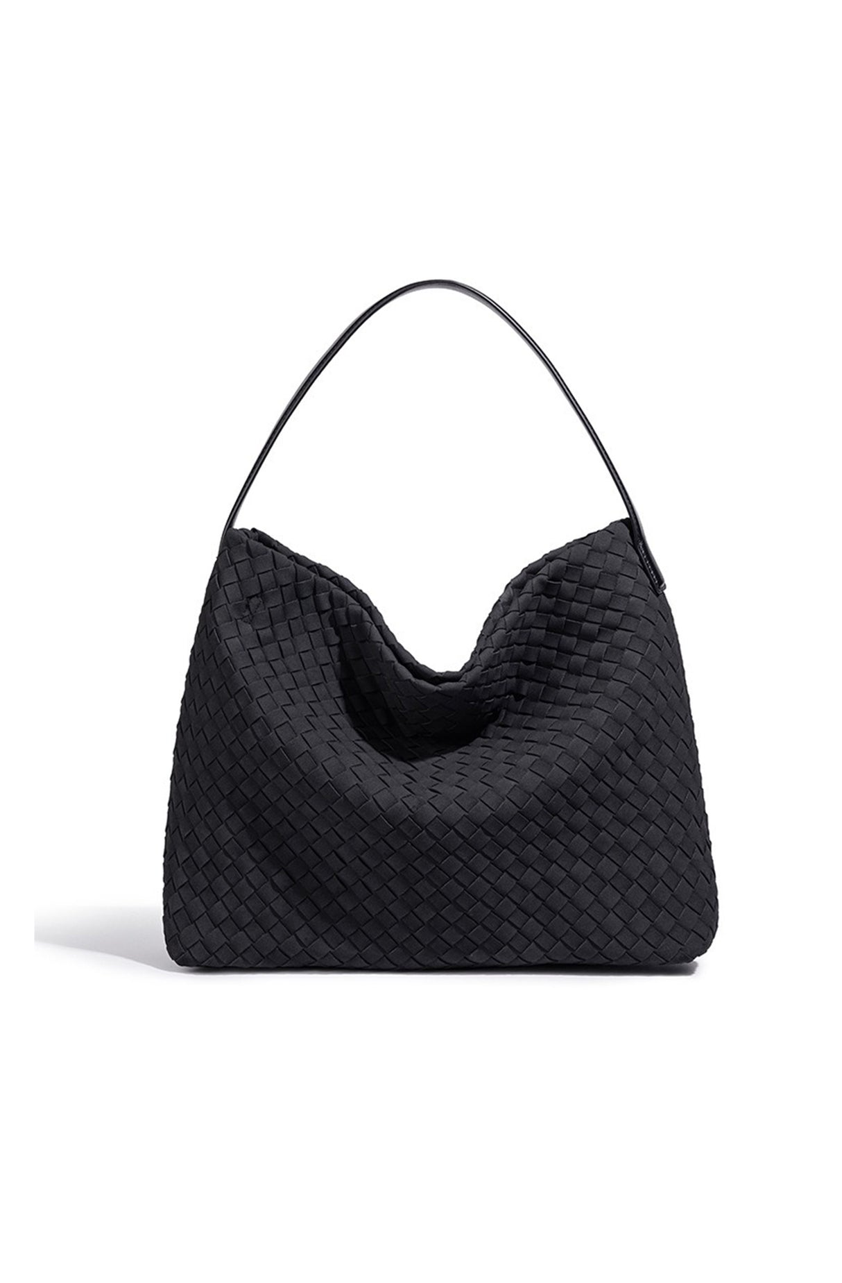 Woven Vegan Leather Tote Bag