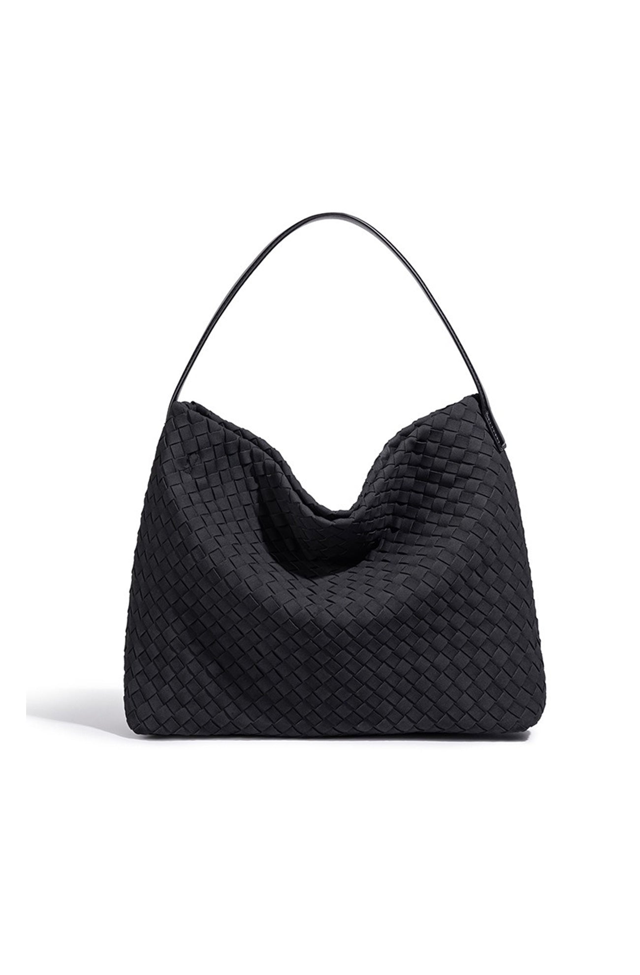 Woven Vegan Leather Tote Bag