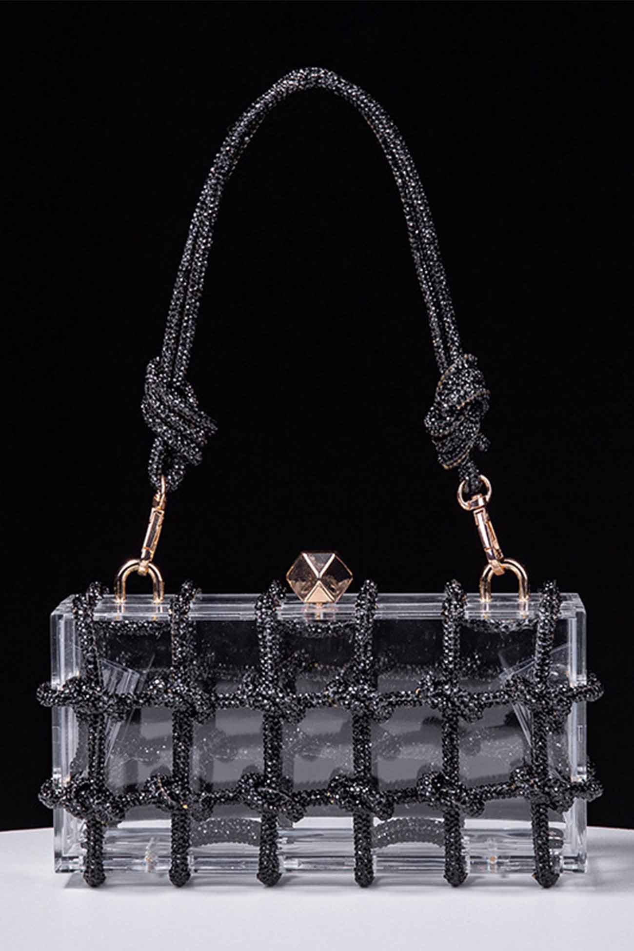 Rhinestone Clear Shoulder Bag