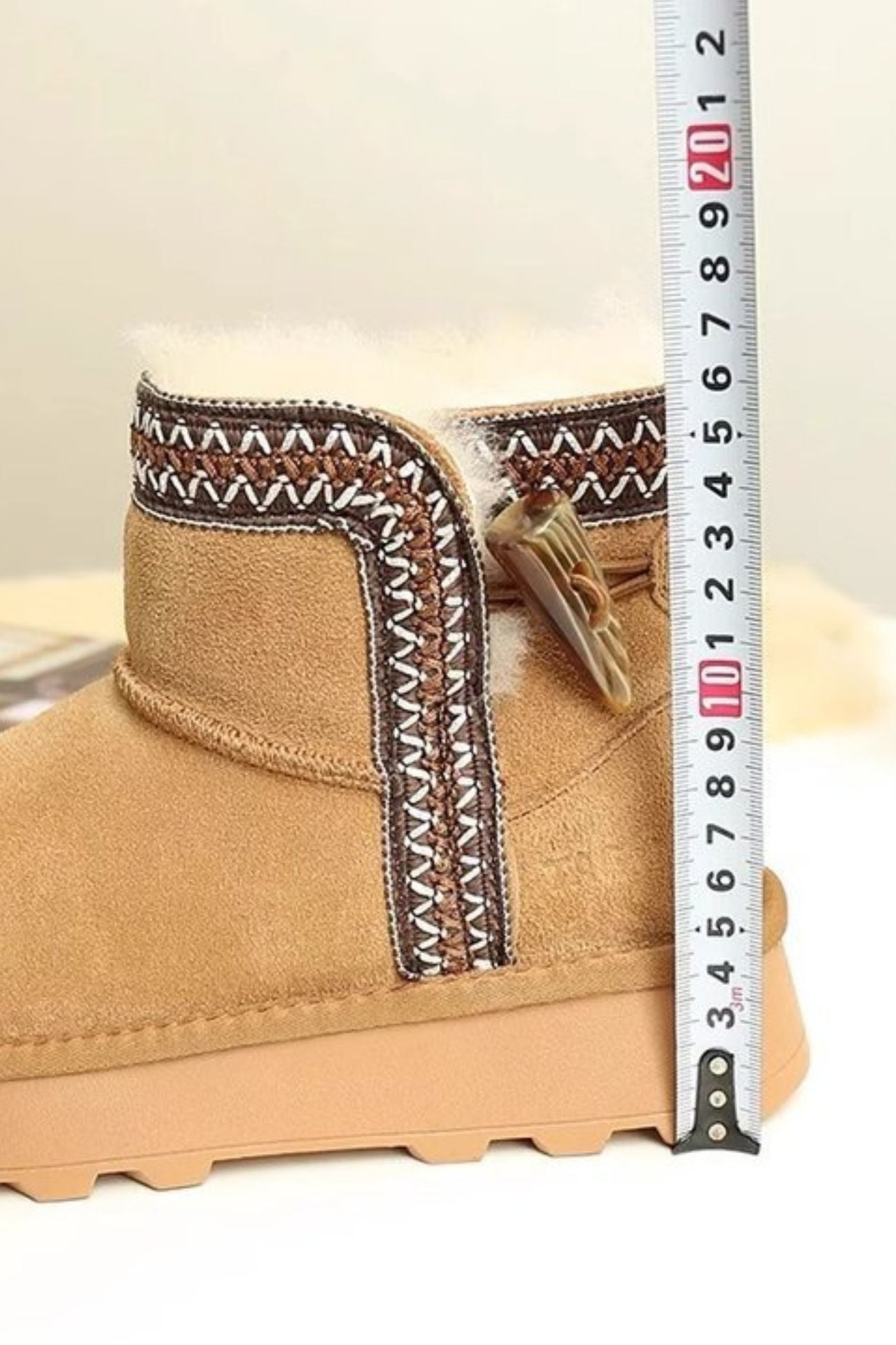 Bohemia Stitch Suede Platform Bootie