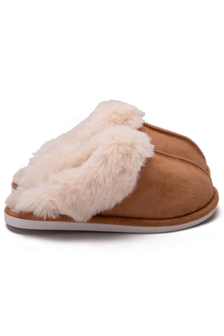 Solid Fuzzy House Slippers