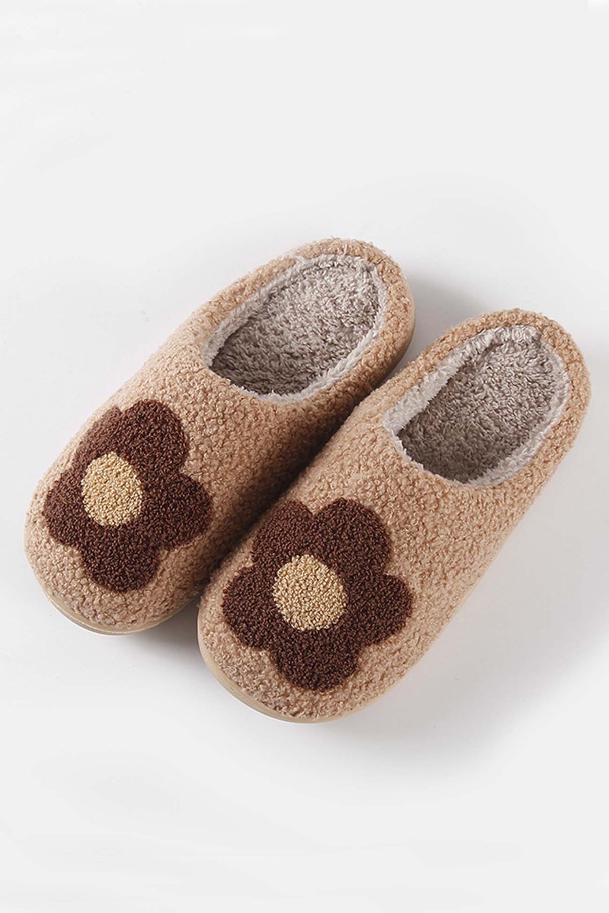 Flower Plush House Slippers