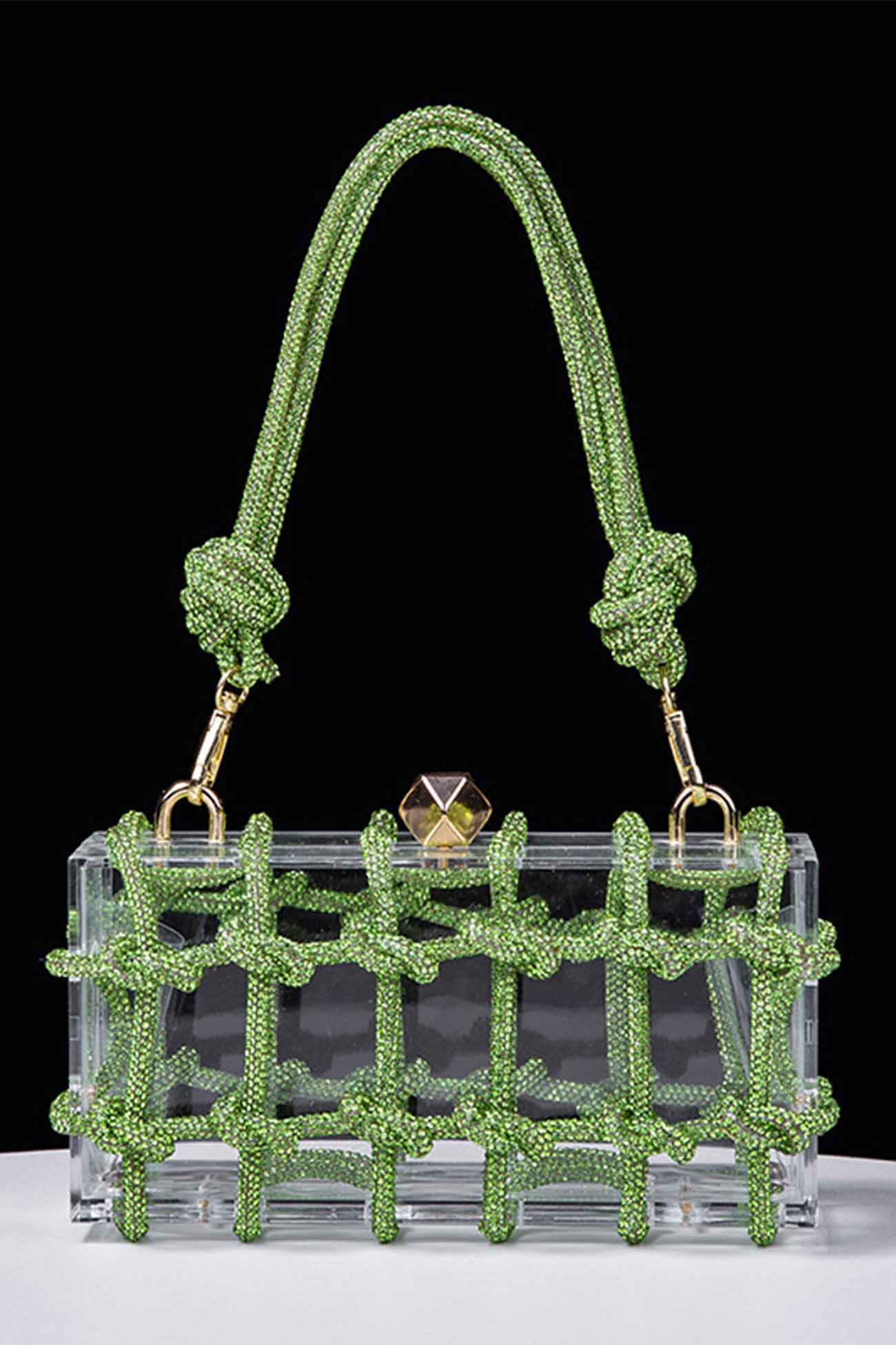Rhinestone Clear Shoulder Bag